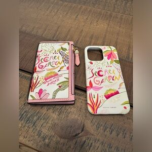 Kate Spade Secret Garden Wallet and phone case.
